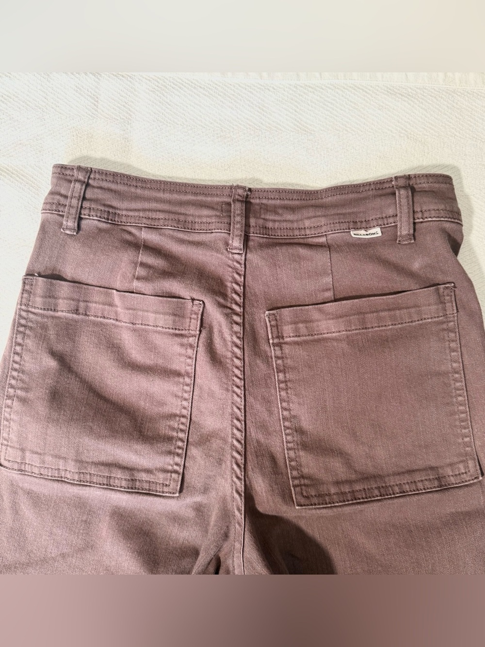 Billabong High Waisted Wide Leg Raw Hem Pants - Picture 5 of 8